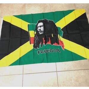 Freedom flag bob marley